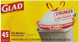 Glad Tall Kitchen Drawstring Trash Bags, 45 Count