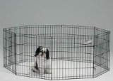 Midwest Exercise Pen, 30-Inch, Black
