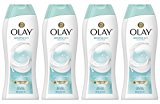 Olay Sensitive Skin Unscented Body Wash, 22 oz, (4 Count)