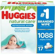 Huggies Natural Care Baby Wipe Refill, Refreshing Clean (1,088 Ct)