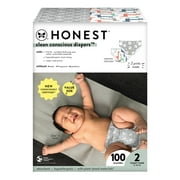 The Honest Company, Clean Conscious Disposable Baby Diapers, Size 2, 100 Count (Select for More Options)