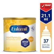 Enfamil Infant Formula, Milk-based Baby Formula with Iron, Omega-3 DHA & Choline, Powder Can, 21.1 Oz