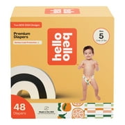 Hello Bello Premium Baby Diapers, Toddler Size 5, 48 Count (Select for More Options)