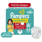 Pampers Swaddlers 360 Pull-On Baby Diapers Size 6, 44 Count (Select for More Options)