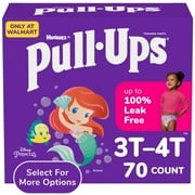 Pull-Ups Girls' Potty Training Pants, 3T-4T (32-40 lbs), 70 Count (Select for More)