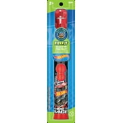 Firefly Clean N' Protect Kids Hot Wheels Power Toothbrush with Antibacterial Cover, Soft Bristles