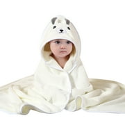 ZHUASHUM Animal Hooded Soft Children'S Hooded Cloak Cartoon Baby Coral Kids Bath Towel