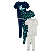 Wonder Nation Baby and Toddler Boy Snug-Fit Cotton Pajama Sets, 6-Piece, Sizes 12M-5T
