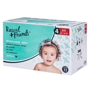 Rascal + Friends Premium Diapers, Size 4, 72 Count